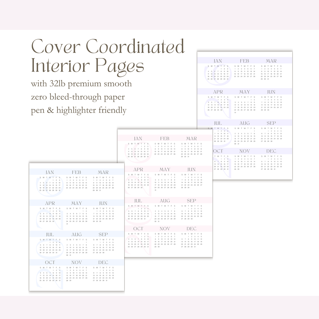 Teacher Planner 2026-2027, Monthly & Weekly High School Lesson Plan, Custom Spiral Hardcover, Academic Year, Back to School Teacher Gift interior color options - view 9