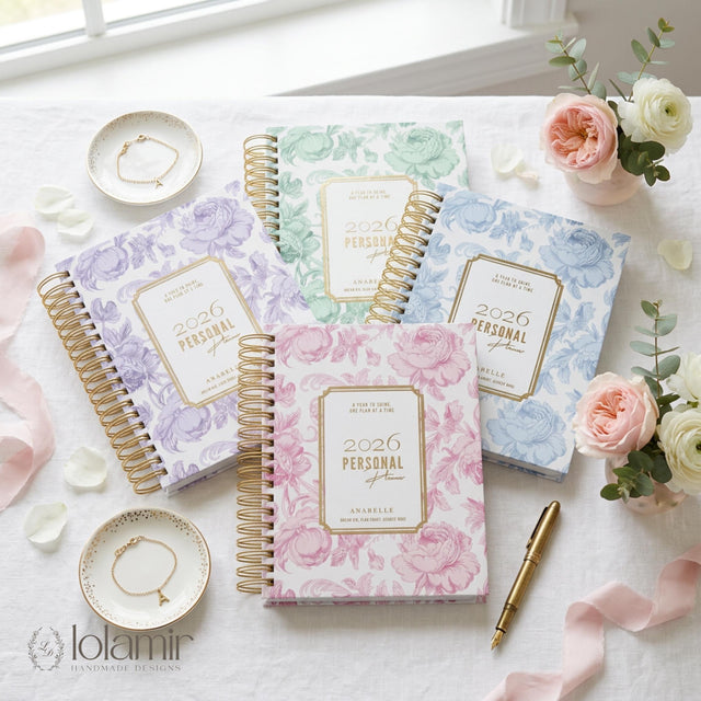 Dreamy Peonies | Weekly Spiral Planner | Pink