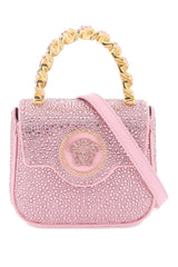 La Medusa Crystal Mini Bag in Pink