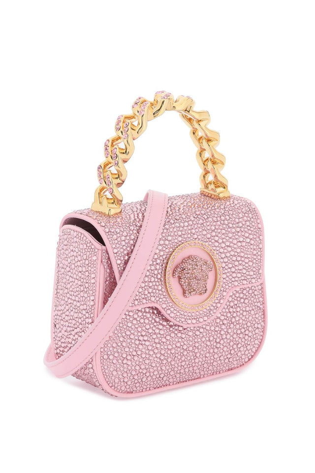 La Medusa Crystal Mini Bag in Pink