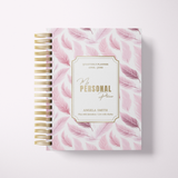 Quarterly | Wispy Feathers | Daily Spiral Planner | Pink