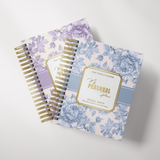 Light Marigolds | Weekly Spiral Planner |  Custom Start Month |Blue