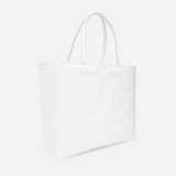 DG Logo Small Shopper in White