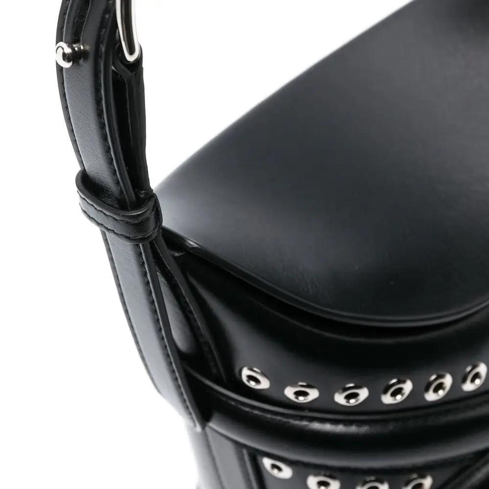 The Curve Studded in Black Handbags ALEXANDER MCQUEEN - LOLAMIR