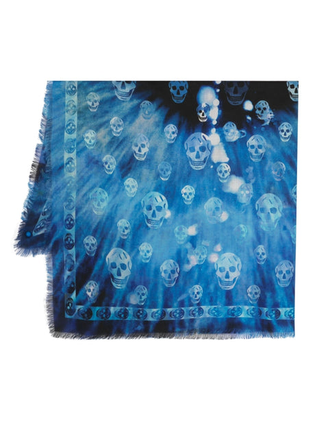 Alexander McQueen Scarfs Blue Scarf Alexander Mcqueen - LOLAMIR