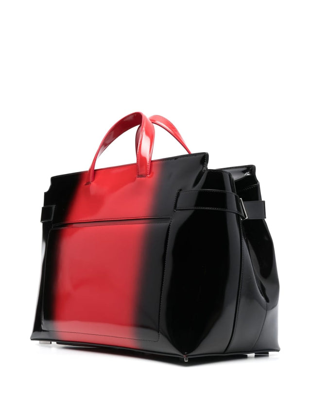 Tote bag with airbrushing in Black/Red