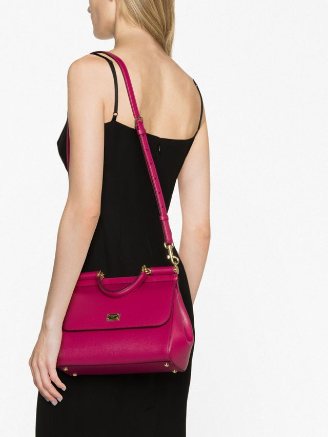 Sicily Large handbag in Fuchsia