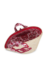 Kendra Medium Shopper in Natural/Red