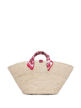 Kendra Medium Shopper in Natural/Red