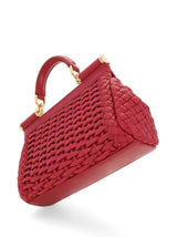 Sicily Woven Small Top Handle Bag