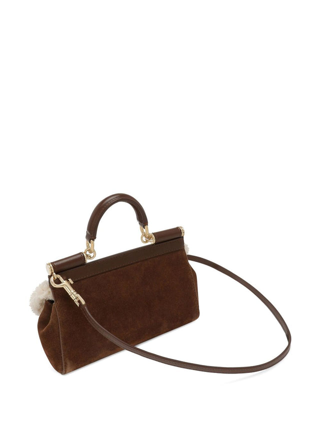 Sicily Suede Small Top Handle Bag