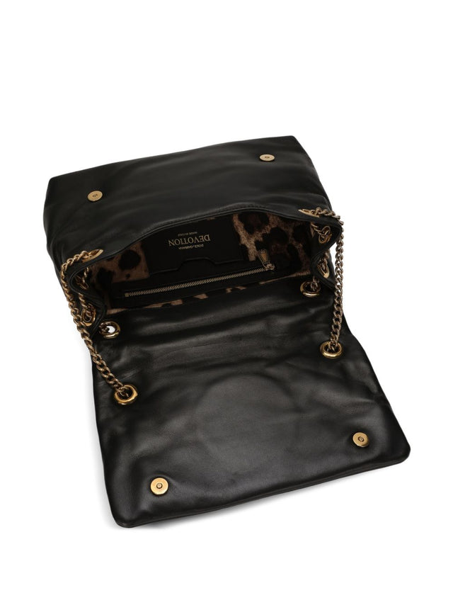 Devotion Soft Medium Shoulder Bag in Black