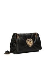 Devotion Soft Medium Shoulder Bag in Black