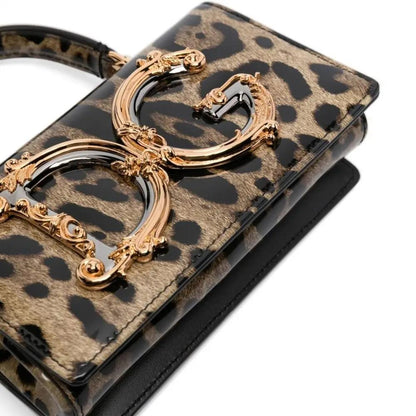 DG Girls Mini Top Handle Bag in Animal Print Handbags DOLCE & GABBANA - LOLAMIR
