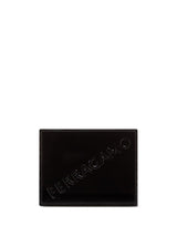 Ferragamo Logo Embossed Wallet in Black