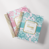 Light Marigolds | Weekly Spiral Planner |  Custom Start Month |Teal