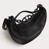 VLogo Moon Tone-on-Tone Small Hobo Bag