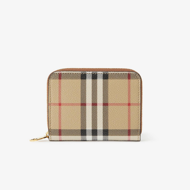 Burberry Check Small Zip Wallet