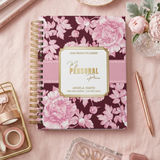 Dark Marigolds | Weekly Spiral Planner |  Custom Start Month |Pink