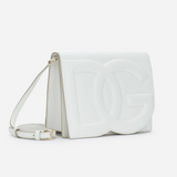 DG Logo Small Crossbody Bag in White