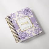 Light Marigolds | Weekly Spiral Planner |  Custom Start Month |Violet