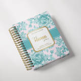 Light Marigolds | Weekly Spiral Planner |  Custom Start Month |Teal