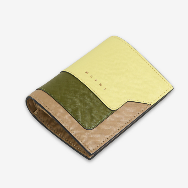 Tricolor Bi-Fold Wallet