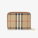 Burberry Check Small Zip Wallet
