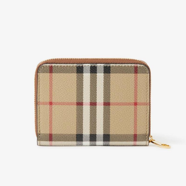 Burberry Check Small Zip Wallet