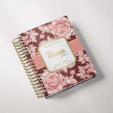 Dark Marigolds | Daily Spiral Planner | Custom Start Month | Peach