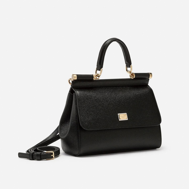 Sicily Medium Handbag in Black