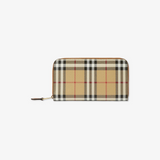 Burberry Check Large Zip Wallet