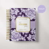 Dark Marigolds | Weekly Spiral Planner |  Custom Start Month |Violet