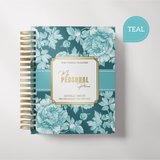 Dark Marigolds | Weekly Spiral Planner | Custom Start Month | Teal
