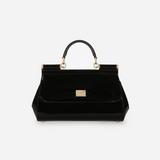 Sicily Elongated Small Handbag in Glossy Black