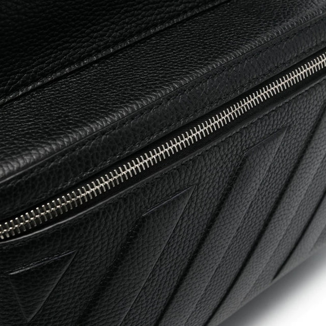 Diag-embossed leather backpack in Black Handbags OFF-WHITE - LOLAMIR