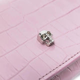 Skull clutch/wallet with chain in Pink/Silver Handbags ALEXANDER MCQUEEN - LOLAMIR