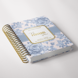 Light Marigolds | Weekly Spiral Planner |  Custom Start Month |Blue