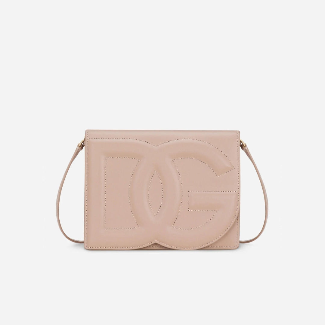 DG Logo Crossbody Bag in Beige Handbags DOLCE & GABBANA - LOLAMIR