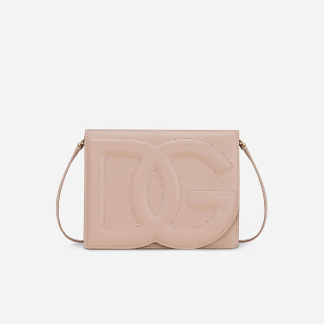 DG Logo Crossbody Bag in Beige Handbags DOLCE & GABBANA - LOLAMIR