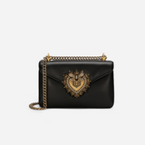 Devotion Smooth Shoulder Bag in Black Handbags DOLCE & GABBANA - LOLAMIR