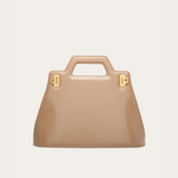 Wanda Top Handle in Beige Handbags FERRAGAMO - LOLAMIR