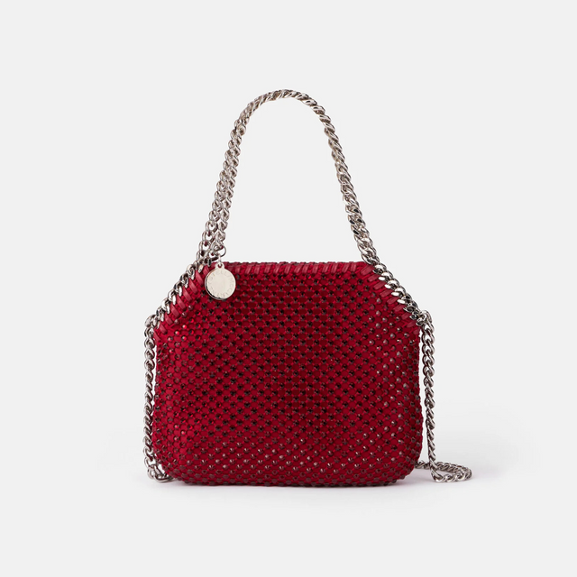 Falabella Crystal Mesh Tiny Tote Bag