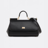 Sicily Elongated Small Handbag in Black