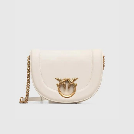 Classic Love Bag Click Round In Ivory Handbags PINKO - LOLAMIR