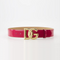 DG Logo Patent Leather in Pink