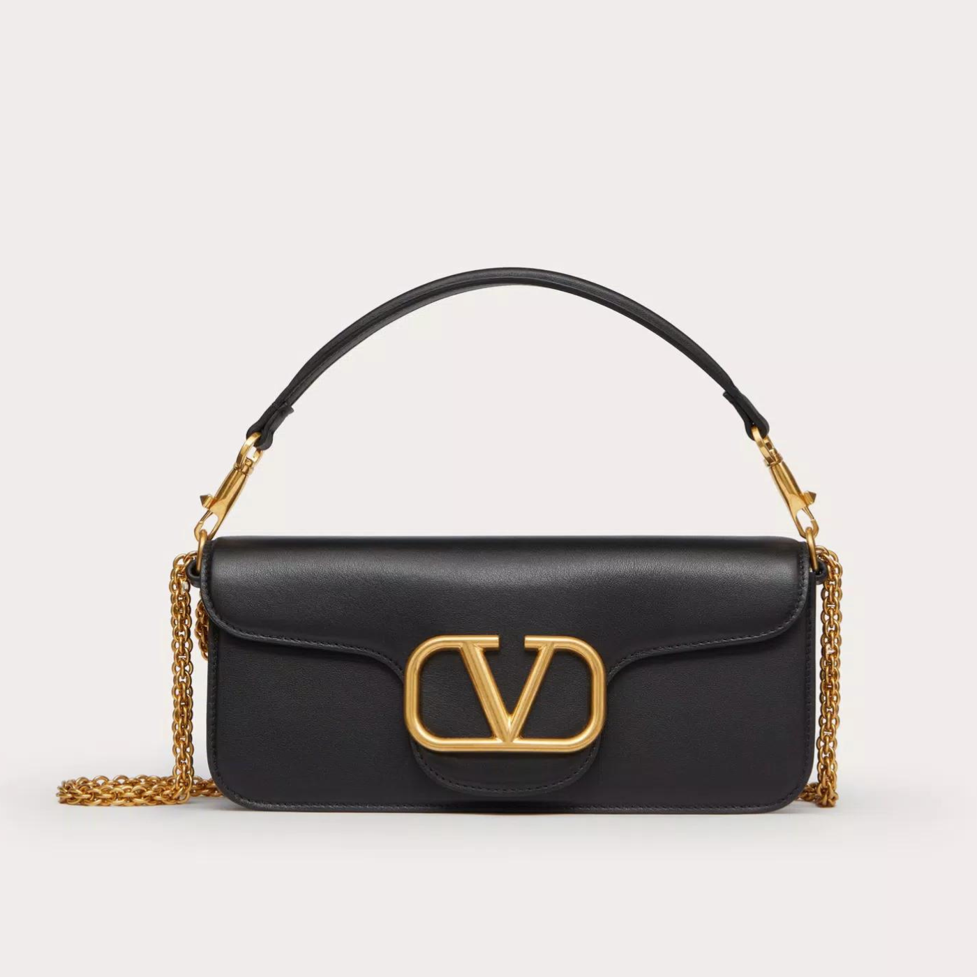 Locò Shoulder Bag in Black Handbags VALENTINO - LOLAMIR