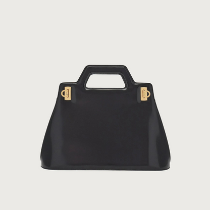 Wanda Top Handle in Black Handbags FERRAGAMO - LOLAMIR