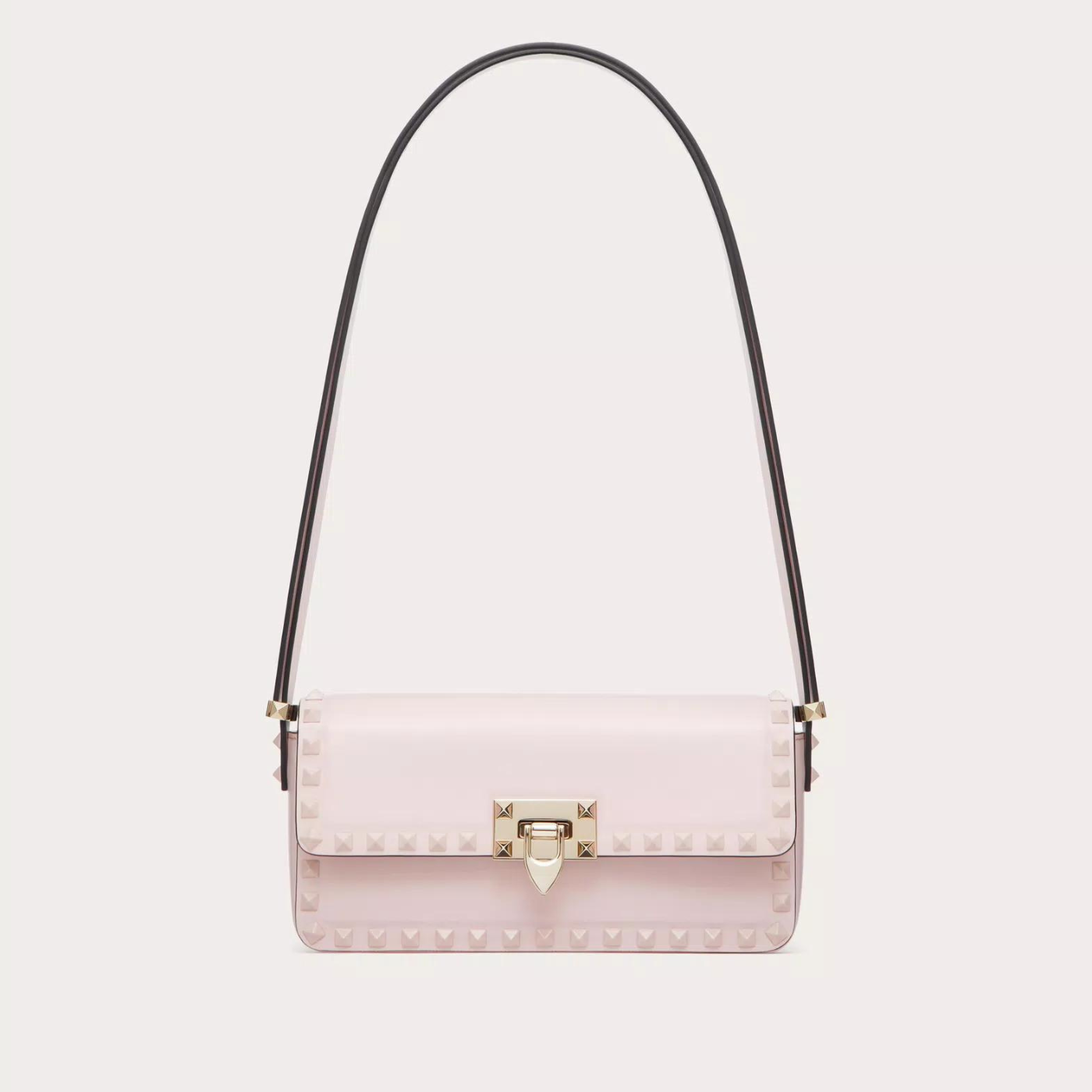 Rockstud23 Medium Shoulder Bag in Rose Quartz Handbags VALENTINO - LOLAMIR