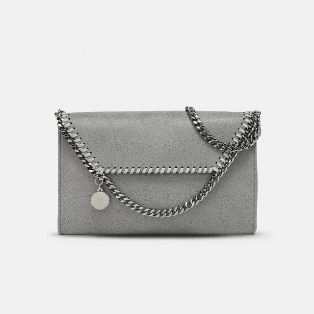 Falabella Wallet Crossbody Bag in Grey